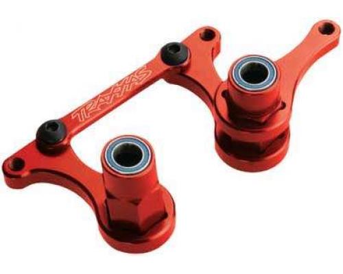 Traxxas TRX3743X Stuurinrichting bellcranks, drag link (rood-gea