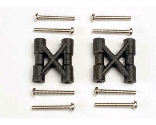 Traxxas TRX3930 Bulkhead dwarssteunen (2) / 3x25mm CS schroeven