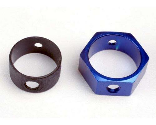 Traxxas TRX4966 Rem adapter, hex aluminum (blauw)