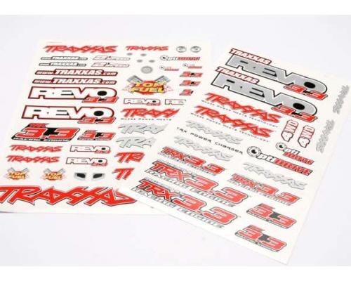 Traxxas TRX5313X Decal set, Revo 3.3 (Revo logos and graphics d