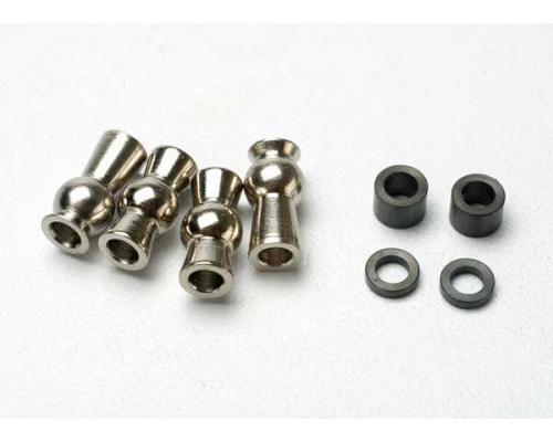 Traxxas TRX5355 Holle bal, hoog gecentreerd (2) / hoge offset holle bal (2) / stoot stuurinrichting stelplaatjes; 3.5mm