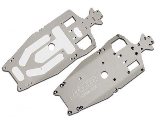 Traxxas TRX5522X Chassis, 7075-T6 aluminum (3mm) (titanium-anod