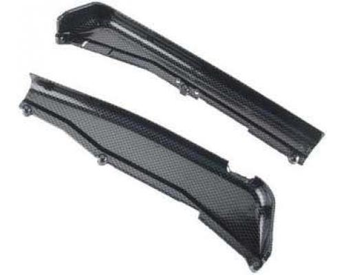 Traxxas TRX5527G Dirt Guards, left & right, Exo-Carbon finish (