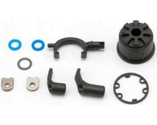 Traxxas TRX5681 Carrier, differential (heavy duty)/ differential fork/ linkage arms (front & rear)/x-ring gaskets (2)/ r