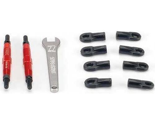 Traxxas TRX5938R Toe links, Slayer (Tubes 7075-T6 aluminum, red