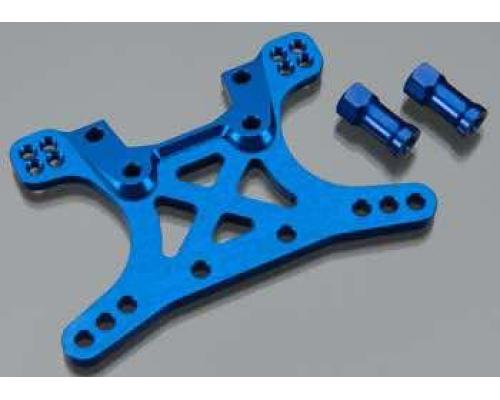 Traxxas TRX6440 Schokbreker toren, voor, 7075-T6 aluminium (blau