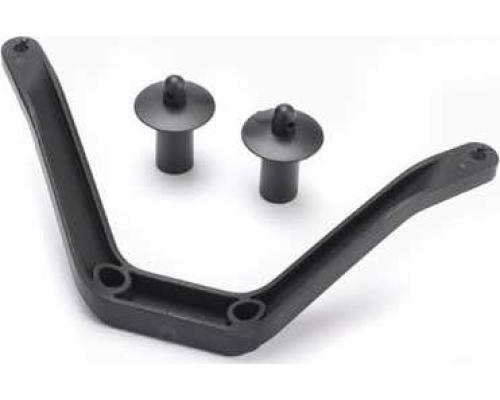 Traxxas TRX6715 Body mount (1)/ body mount post (2) (front)