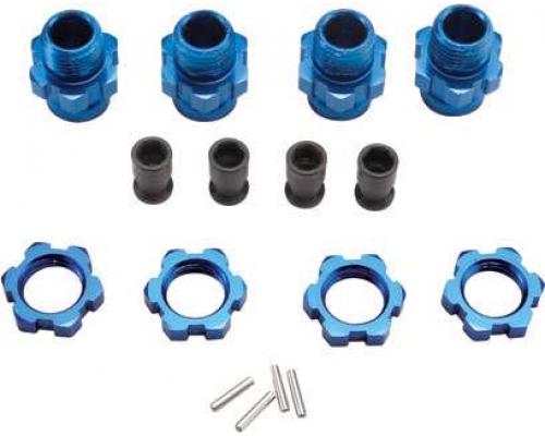 Traxxas TRX6856X Wiel Naaf Set 17mm Kort Blauw Slash 4WD (4)