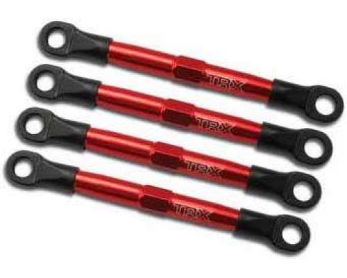 Traxxas TRX7038X Toe links, aluminium (rood-geanodiseerd) (4)