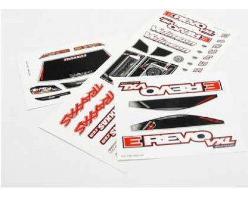 Traxxas TRX7113 Sticker vellen, 1/16 E-Revo VXL