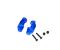 GPM ALLOY C-HUB - 1PR blue GPM TRX 1/10 RUSTLER VXL BANDIT