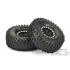 PR10128-13 Hyrax 1.9\" G8 Rock Terrain Truck Tires Mounted for Front or Rear 1.9\" Rock Crawler, Mounted on Impulse Black/