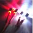 led Verlichting 2x wit 2x rood met RVS led houder