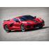 Chevrolet Corvette Stingray 4-TEC Zilver: 1/10 schaal AWD Supercar met TQ 2,4 GHz radiosysteem